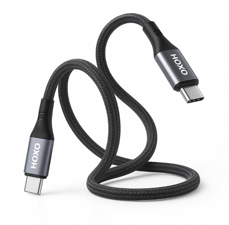 USB C Kabel 60W - Magnetische Oprolbaar - 1 Meter - Snellader - Oplaadkabel geschikt voor Smartphone, Tablets & Laptops