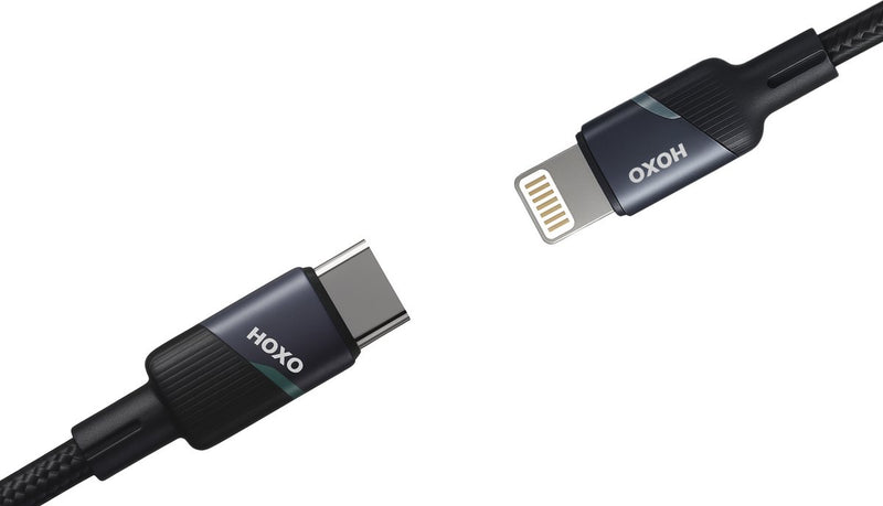 Oplader Kabel geschikt voor Lightning - 27W Nylon Gevlochten Oplader USB C Kabel - Data Kabel - Snellader
