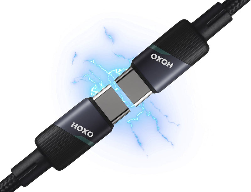 USB-C naar USB-C Kabel 1m - 66W Snelladen & Data transfer - Gevlochten Nylon Kabel - Datakabel - Snellader