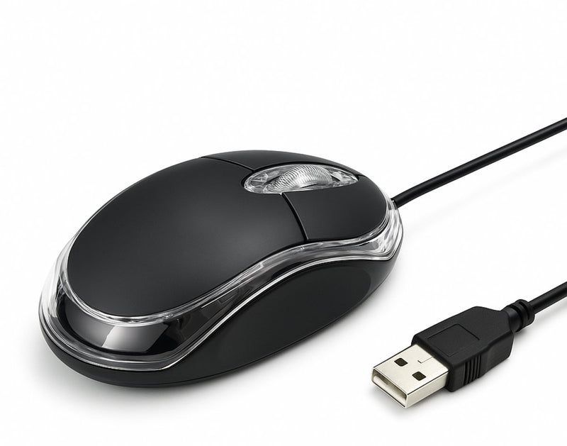Bedrade Muis - USB Plug 1.2 Meter - Kantoormuis - 1000 DPI - Ergonomisch - Geschikt voor Windows XP / Vista / Win 7 - 8 - 10 / Mac