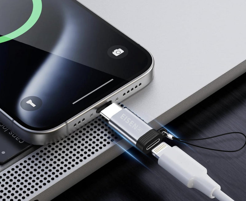 OTG Converter - Geschikt voor Lightning naar USB C Adapter - Geschikt voor Carplay, Opladen & Data transfer