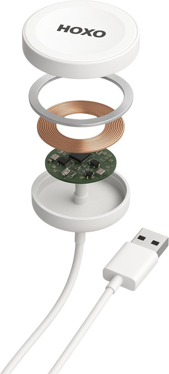 Draadloze Oplader Geschikt voor Apple Watch - Magnetische Oplaadkabel - 1.2 Meter USB Snellader - Serie 2 t/m 9 - Oplader voor Smartwatch