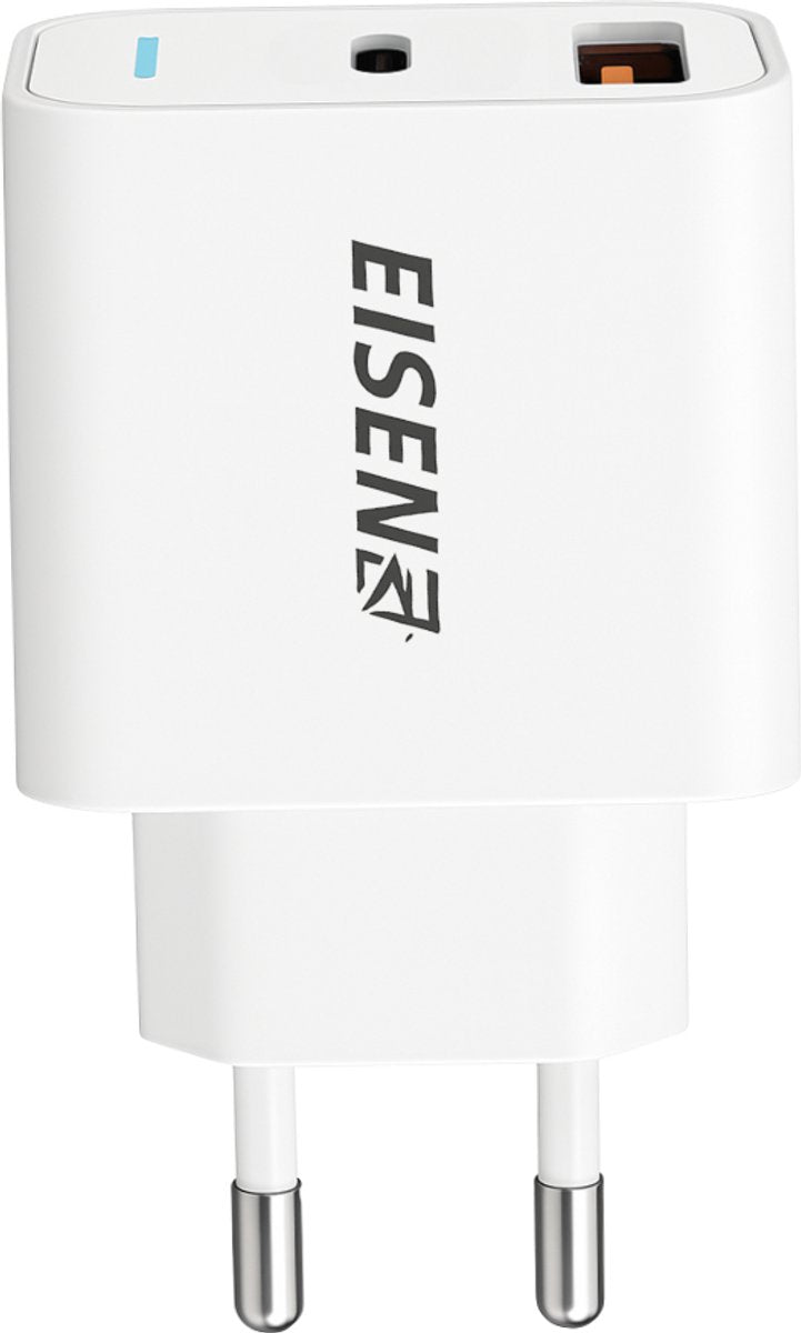 30W USB C Oplader - USB A - USB C Adapter - GSM Snellader - Dual Port - PD 3.0 - Fast Travel Charger - Geschikt voor iPhone 17, Oplader voor Smartwatch, Oortjes & Tablets