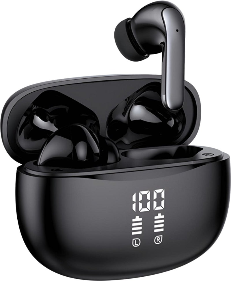 Draadloze Oordopjes met Active Noice Cancelling - Bluetooth 5.4 - Oortjes inclusief ENC - 40 Uur Batterij - Auto Pairing - Deep Bass - Touch Control - Hi-Fi Stereo Audio - Heldere Gesprekken