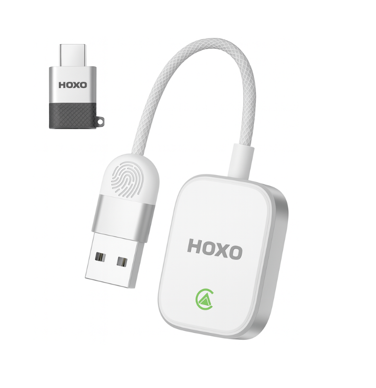 Draadloos Carplay Dongle - Bluetooth 5.0 & Wifi 5 GHz - Geschikt voor Apple CarPlay & Android - Inclusief USB-C Adapter - Bellen, Navigeren, Muziek streamen