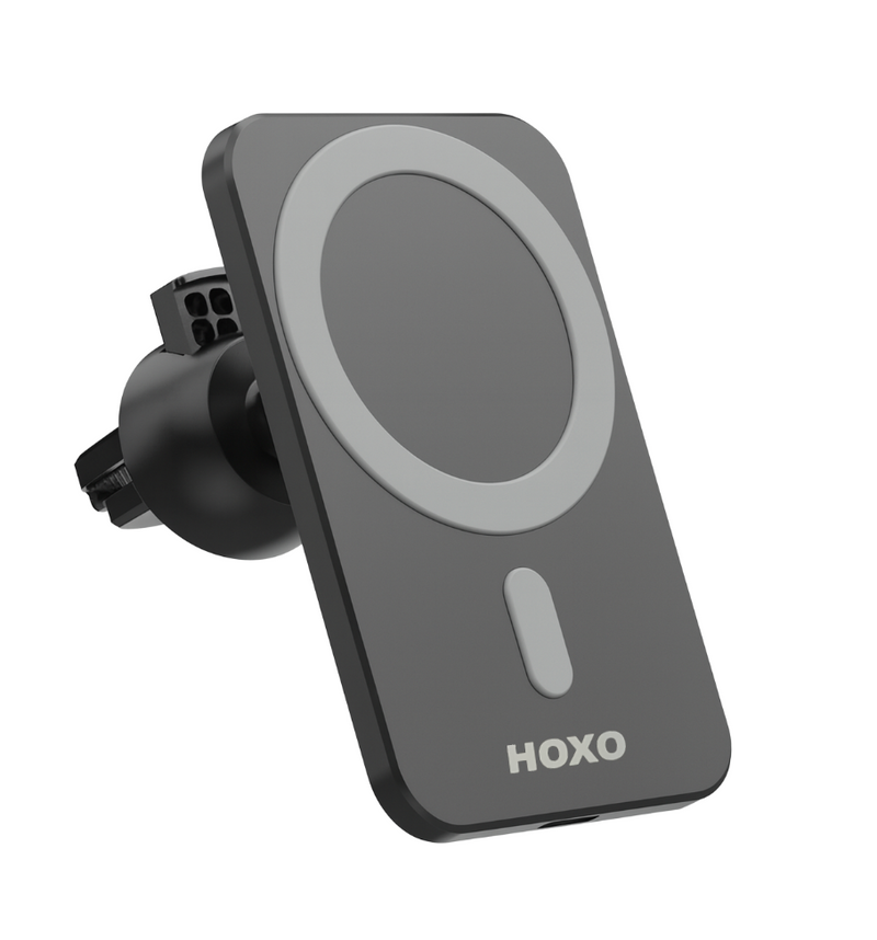 Telefoonhouders auto voor ventilatierooster - Inclusief Magneetplaat en USB A naar C Kabel - 15W Snelladen - GSM Houder - Geschikt voor Magsafe - Geschikt voor zuignap houder