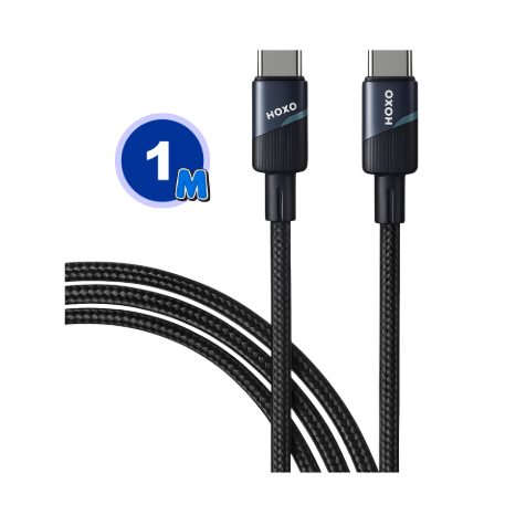 USB-C naar USB-C Kabel 1m - 66W Snelladen & Data transfer - Gevlochten Nylon Kabel - Datakabel - Snellader