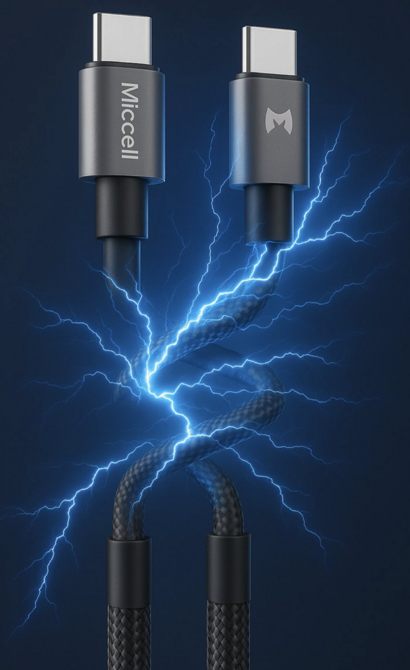 USB C naar C Kabel 60W - 1.2 Meter - Snellader - USB C Kabel - Gevlochten Nylon Kabel - USB C Adapter Kabel geschikt voor Samsung & iPhone 15/16/17