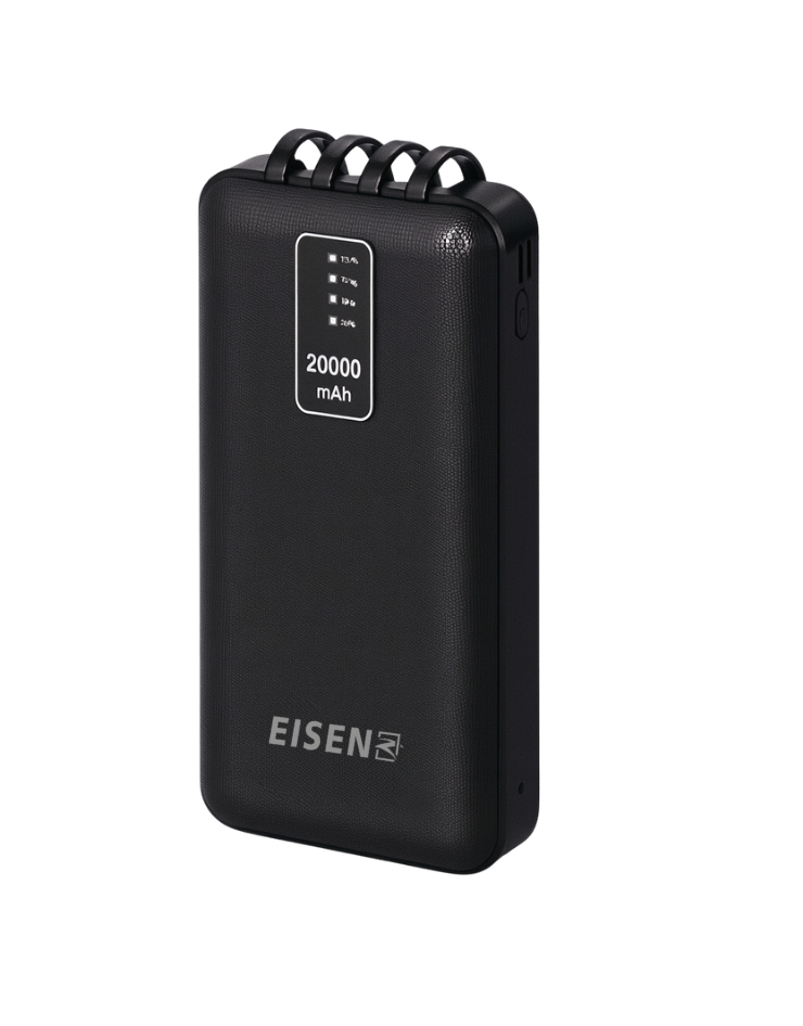 Powerbank 20000 mAh met ingebouwde Kabels – 22.5W Snellaadfunctie – LED Indicator – Geschikt voor iPhone - Noodpakket - Snellader