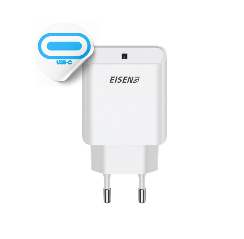 Oplader 20W - USB-C Snellader - Universeel - Adapter voor Smartphone, Smartwatch & Draadloze Oortjes - Compact - Reisvriendelijke