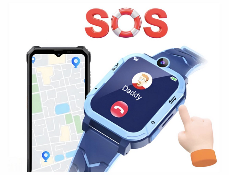 4G Kids Smart Watch - SOS Noodoproep - GPS Horloge - Inclusief Camera - IP67 Waterdicht - APP Bediening - Lange Batterijduur
