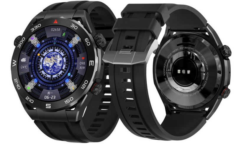 Smart Watch Ultimate Pro Serie met NFC - Sport Modus - Gezondheidsmonitor - Bluetooth - Langdurige Batterij - IP67 Waterdicht - 2 Banden - Bloeddrukmeter - Hartslagmeter - Zuurstofmeter
