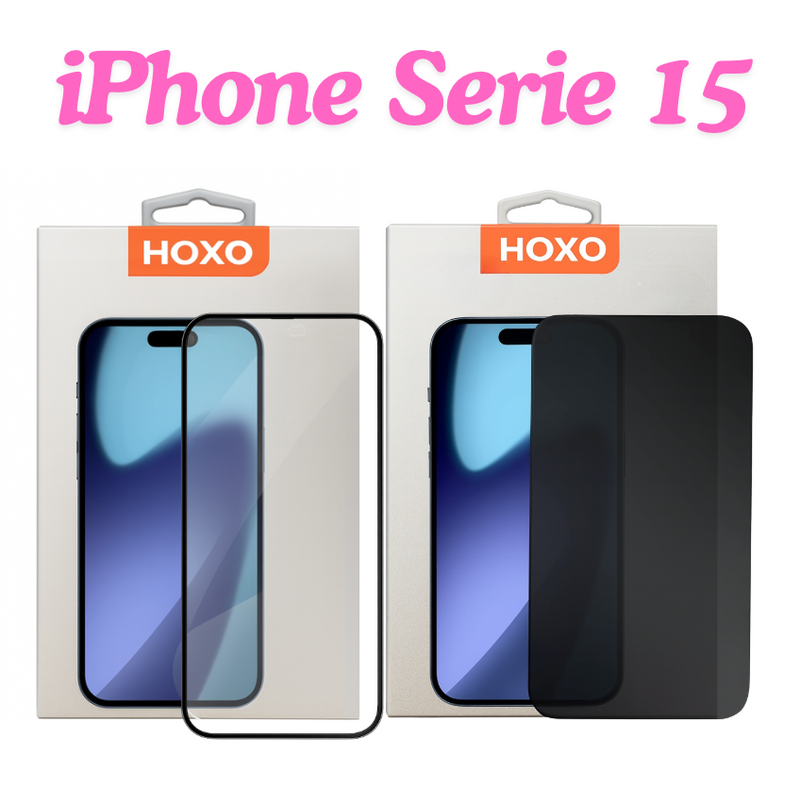 iPhone Serie 15 - Screenprotector - 6D Gehard Glas - Anti-statisch - Volledige bescherming
