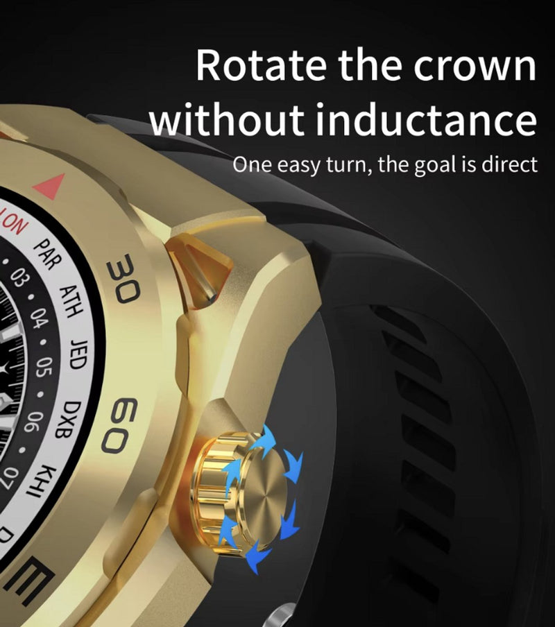 Smart Watch Ultimate Pro Serie met NFC - Sport Modus - Gezondheidsmonitor - Bluetooth - Langdurige Batterij - IP67 Waterdicht - 2 Banden - Bloeddrukmeter - Hartslagmeter - Zuurstofmeter