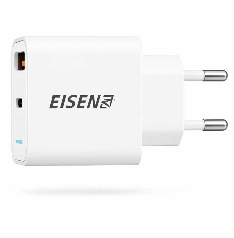 30W USB C Oplader - USB A - USB C Adapter - GSM Snellader - Dual Port - PD 3.0 - Fast Travel Charger - Geschikt voor iPhone 17, Oplader voor Smartwatch, Oortjes & Tablets