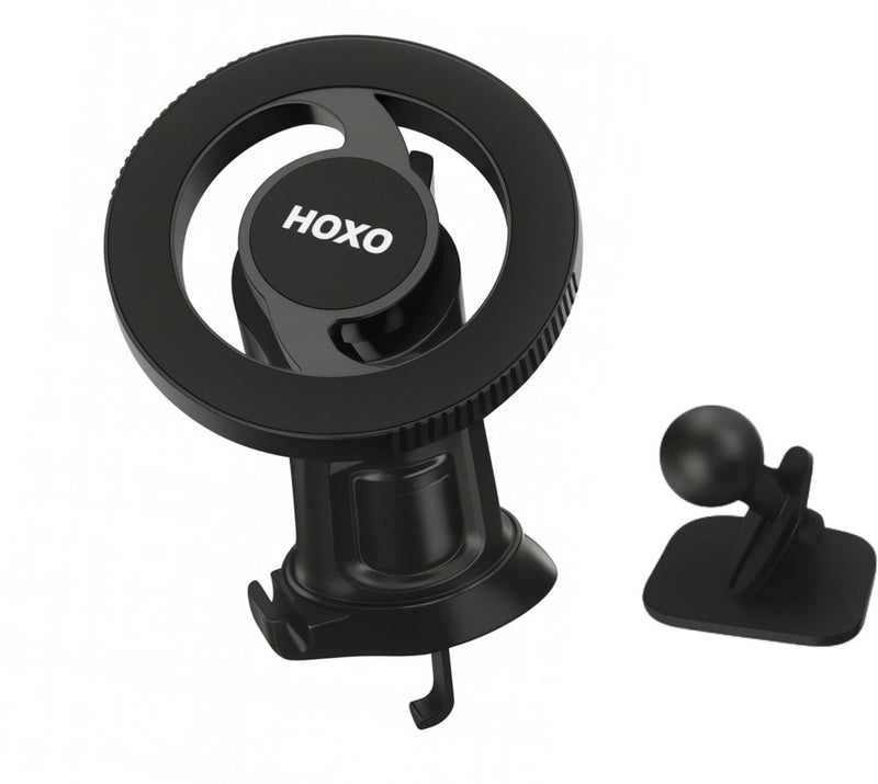 Magnetische Telefoonhouder met haak - Ventilatie, Raam, Dashboard - GSM Houder - 360° Rotatie - Inclusief 2 Magneet Ringen - Voor smartphones 3 - 7 inch - Universeel