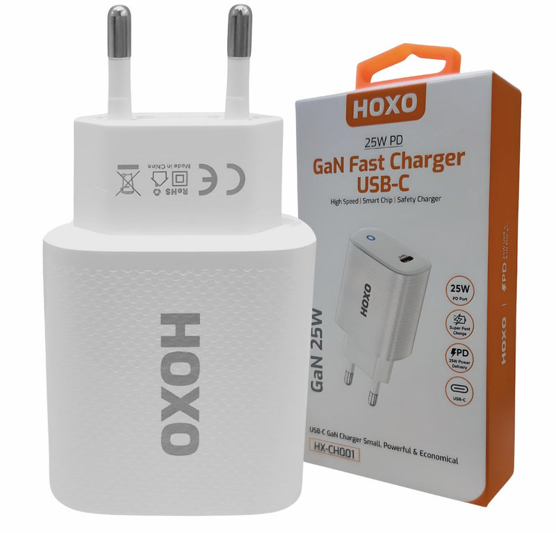 USB C Oplader 25W met LED indicator - GaN Adapter - Compact - Snellader geschikt voor Samsung