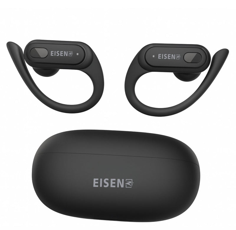Draadloze Sport Oordopjes met Haakjes - Bluetooth V5.3 - 15 uur Afspeeltijd - Touch Control - Smart Case - LED Display - USB C - Touch Control - Oortipmaten S/M/L