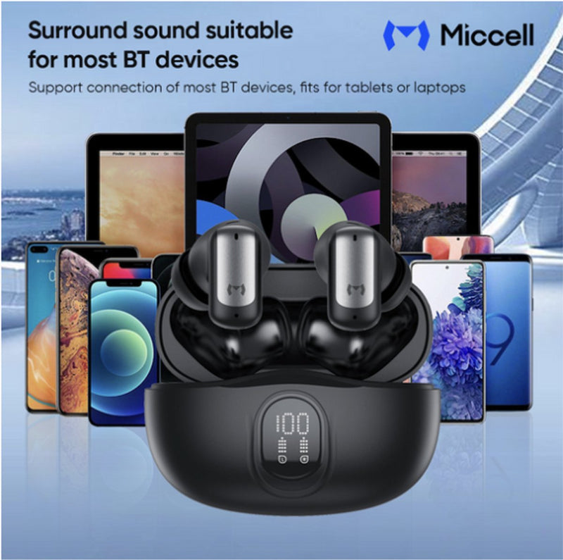 Pro Draadloze Oordopjes 3.5g - Oortjes met Active Noise Cancelling - 40 Uur Batterij - Sterke Bass - Hi-Fi Muziek - Mini Earbuds - TWS Oordopjes - Heldere Gesprekken