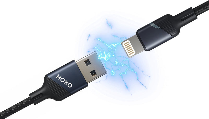 USB Oplaadkabel geschikt voor Lightning 60W - 2 meter - Opladen & Data Transfer - Snellader - Geschikt voor Smartphones, Tablets, Laptops & Draadloze Oortjes