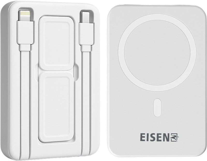 Draadloze Powerbank 10000 mAh - Inclusief Kabels – 22.5W Snellader - Geschikt voor iPhone & Standaard – Vliegtuigvriendelijk - Noodpakket