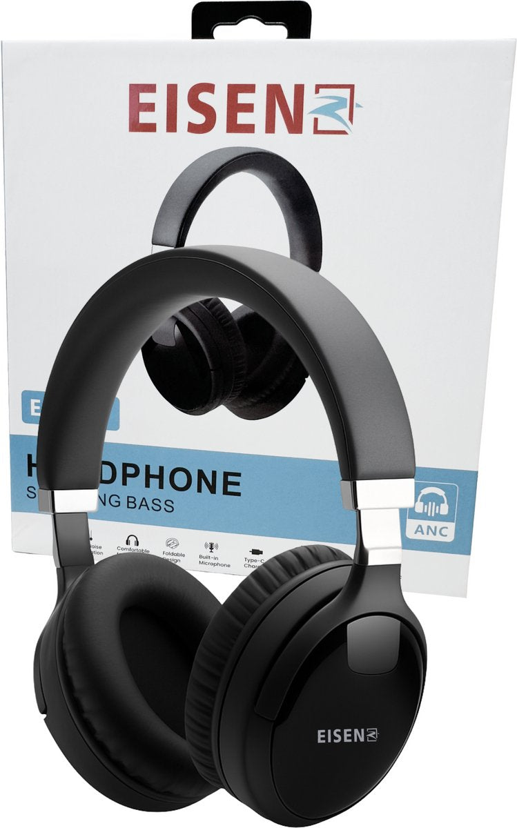 Draadloze Over Ear Koptelefoon met Noise Cancelling - 40 uur batterij - Inklapbaar - Microfoon - Bluetooth Headset - Heldere gesprekken - Koptelefoon met draad