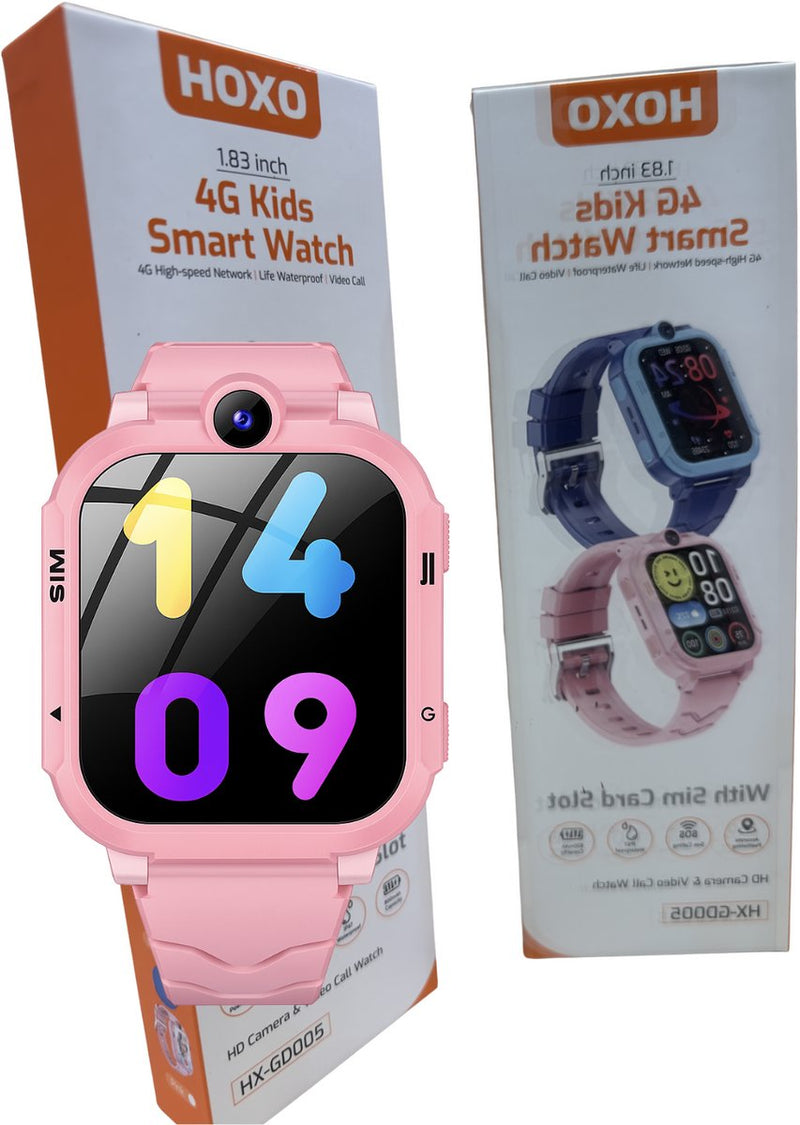 4G Kids Smart Watch - SOS Noodoproep - GPS Horloge - Inclusief Camera - IP67 Waterdicht - APP Bediening - Lange Batterijduur