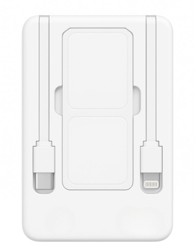 Draadloze Powerbank 10000 mAh - Inclusief Kabels – 22.5W Snellader - Geschikt voor iPhone & Standaard – Vliegtuigvriendelijk - Noodpakket