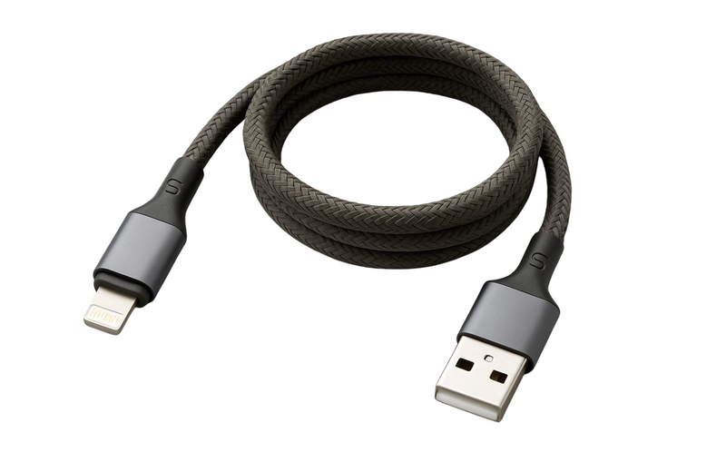 2x Magnetische Oplaadkabel geschikt voor Lightning - USB Kabel - Magnetische Oprolbaar - 1 Meter - Snellader - Fast Charging