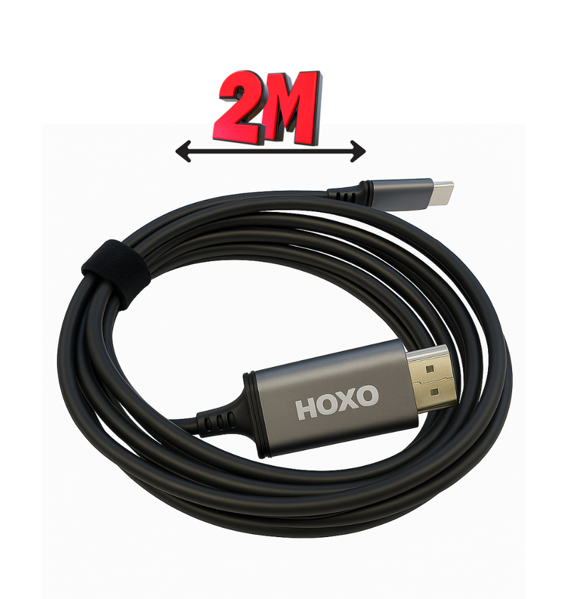 HDMI Kabel naar USB C - 2 Meter - 4K HDTV - HDR Dynamic Range - Snelle overdrachtssnelheid