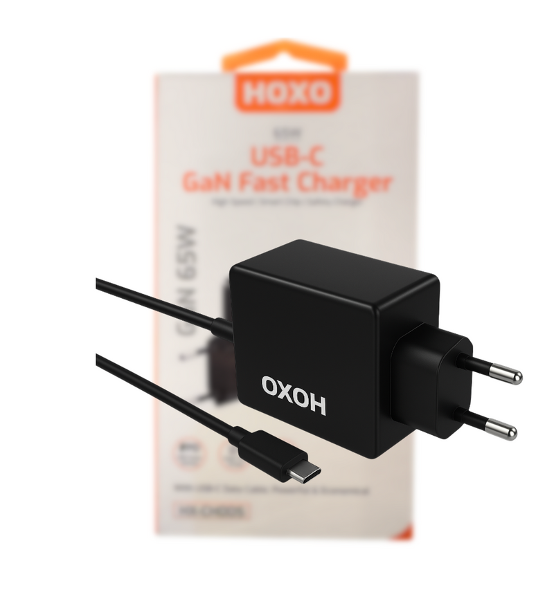 USB-C 65W GaN Universele Laptop Oplader - 1.8 Meter - USB C Adapter - Voedingsadapter voor Laptop - Sneloplader